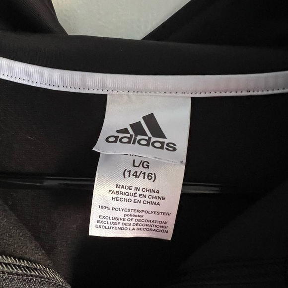 Adidas Girl’s Zip Up Jacket - Picture 3 of 3